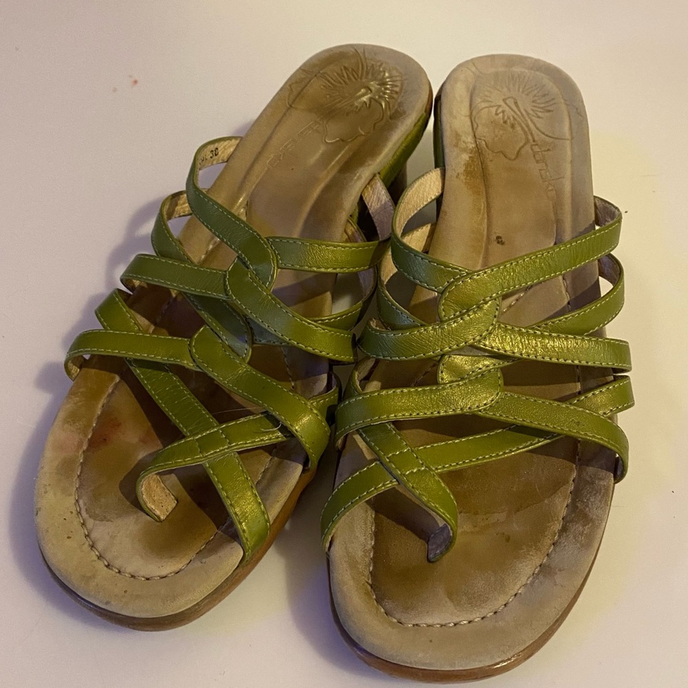 Green Dansko Sandals